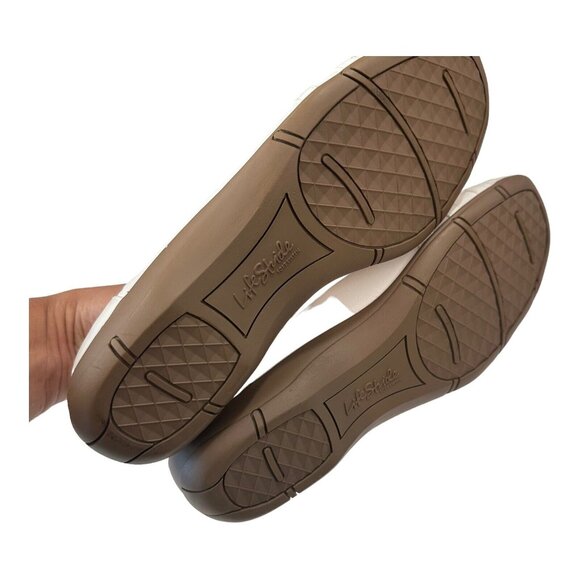 Life Stride Diverse Women SZ 9M White Slip On Flat Shoes - Picture 3 of 12